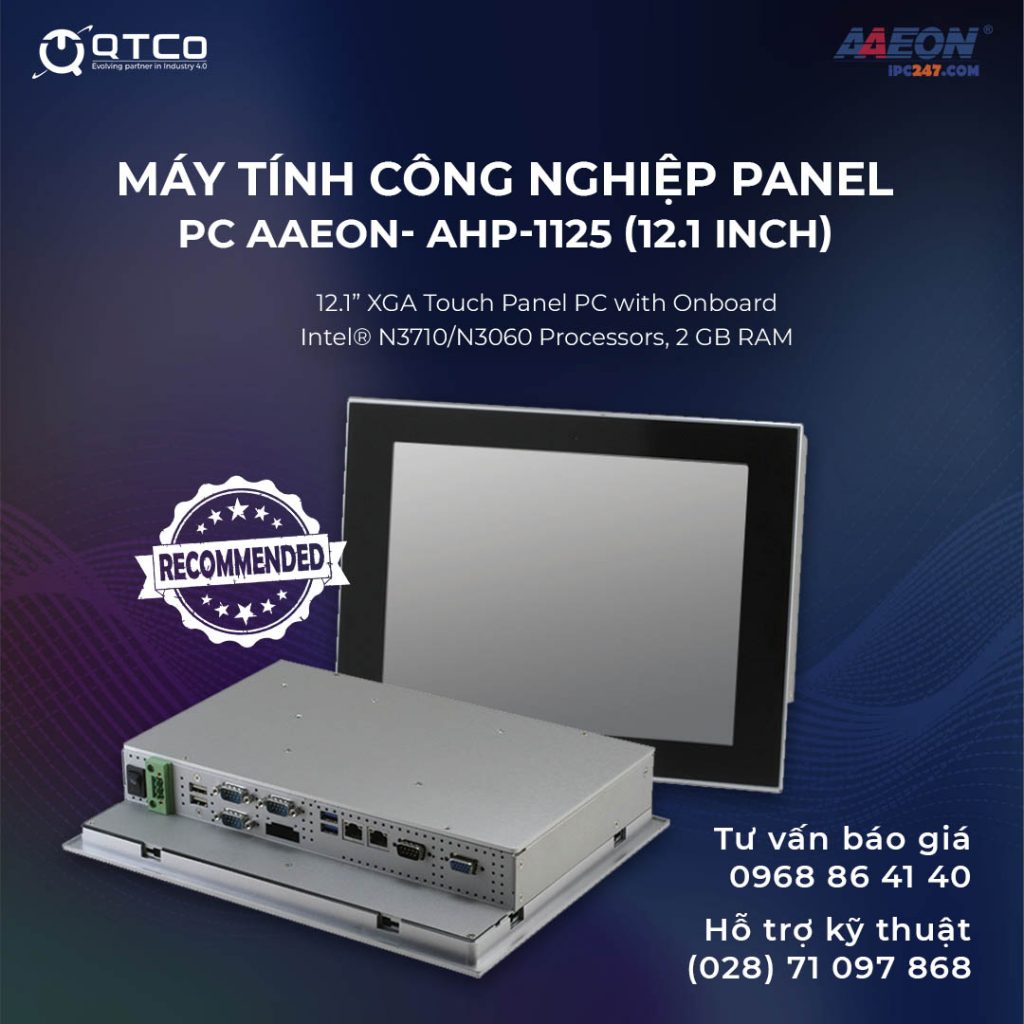 Các máy tính công nghiệp màn hình cảm ứng được lắp đặt bảng điều khiển từ xa