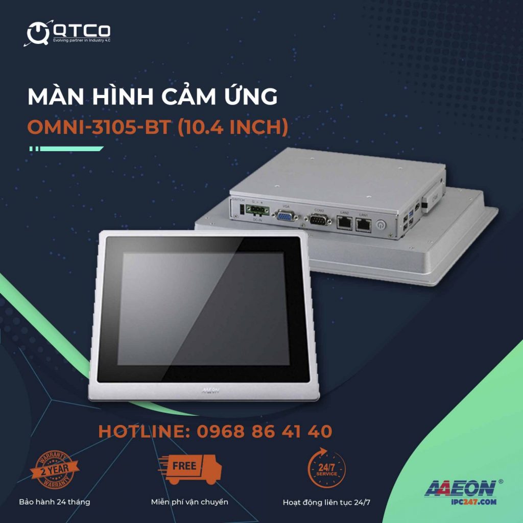 Panel PC AAEON OMNI-3105 trong chế biến thuỷ sản